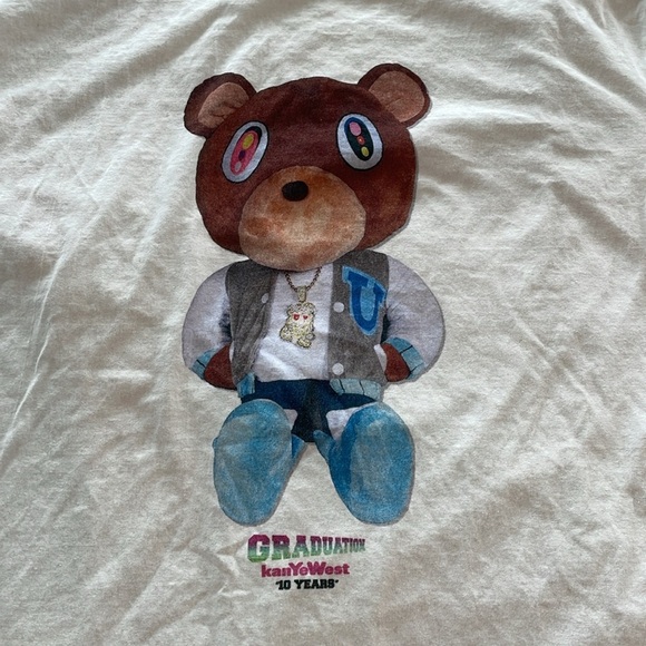 KANYE WEST- Graduation Bear Tee - white - XL - Picture 2 of 3